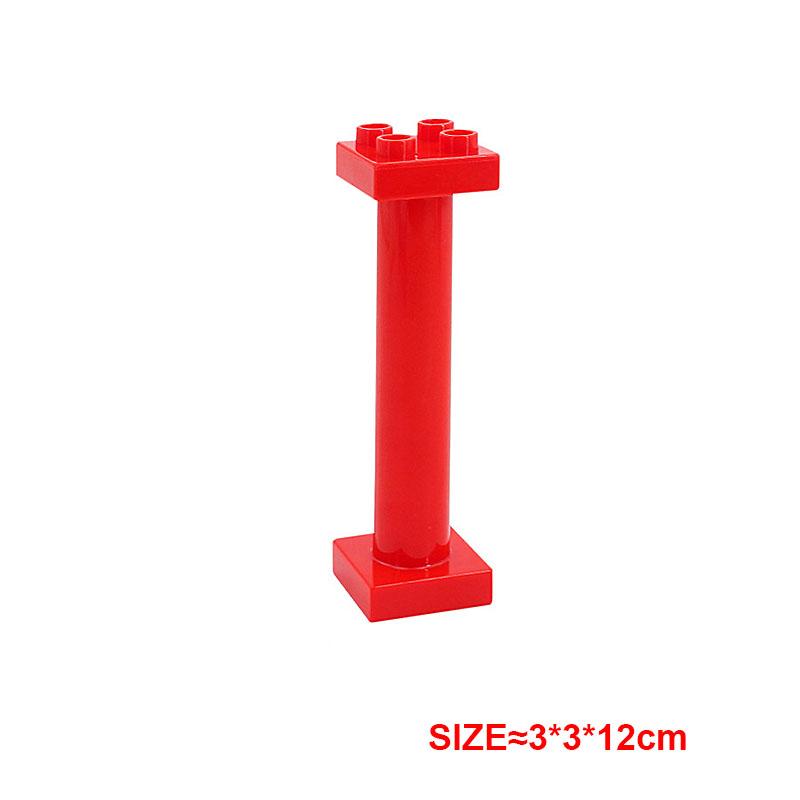 Accesorii Asamblare Blocuri Mari de Construcție DIY Acoperiș Perete Balustradă Casă Oraș Fermă Set Serie Loc de Joacă Cadou Jucării pentru Copii