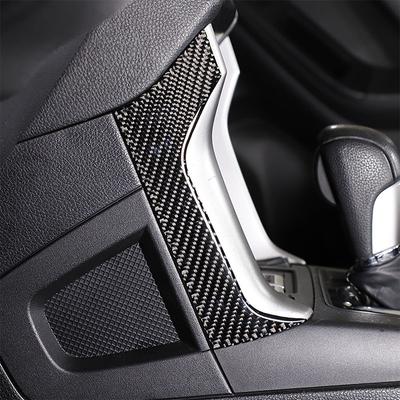 For Subaru Forester 2013-2018 Soft Carbon Fiber Car Central Control Storage Compartment Side Trim Strip Sticker Car