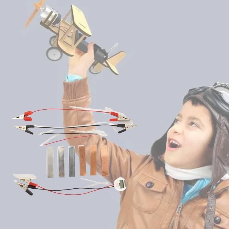 Potet Frukt Elektrisitet Vitenskap Eksperiment Sett Metall Materiale Diy Håndlaget Leketøy