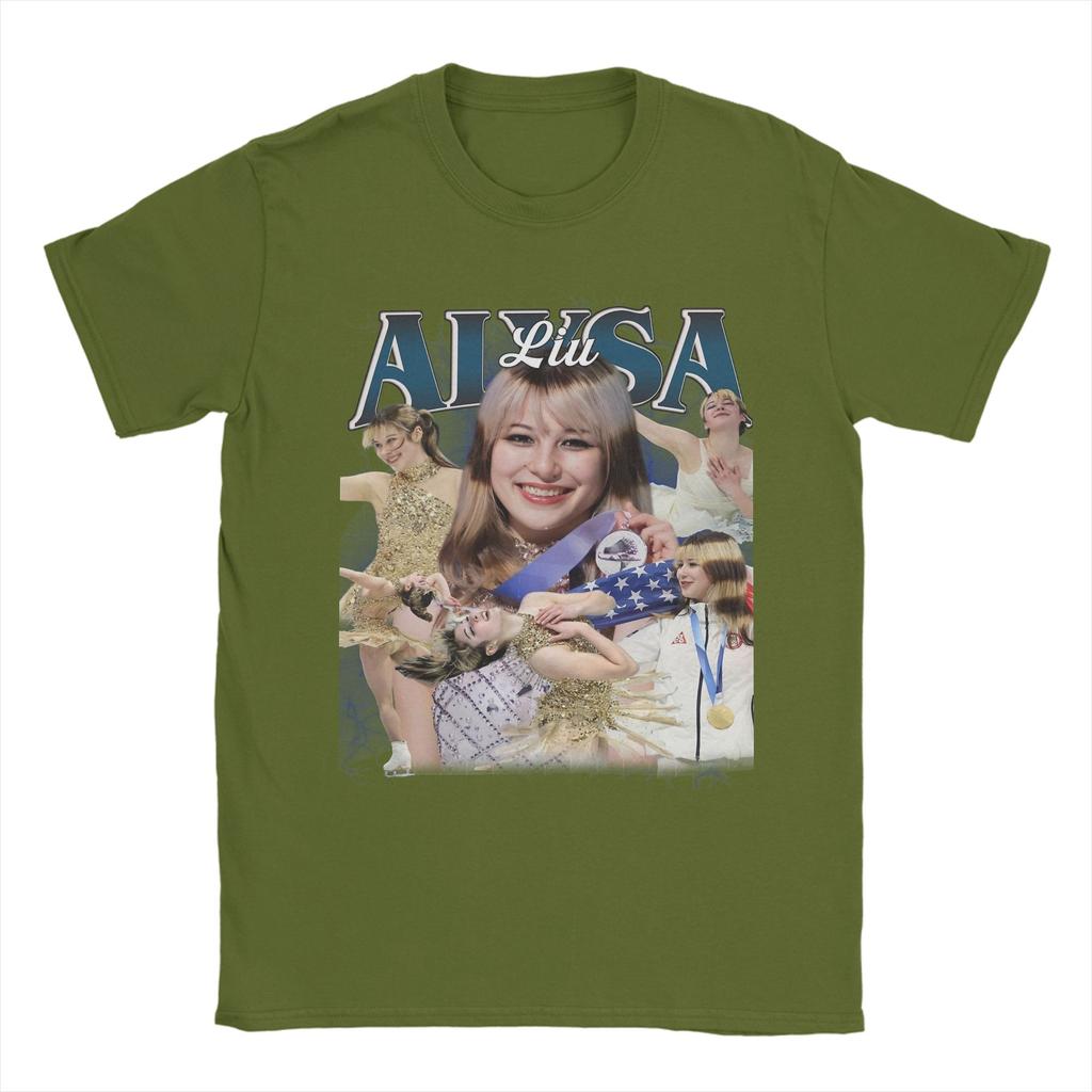 Alysa Liu Figure Ice Skating Vintage S T Shirt Unisexs Cotton Novelty TShirts Round Neck Tee Shirt Short Sleeve Tops