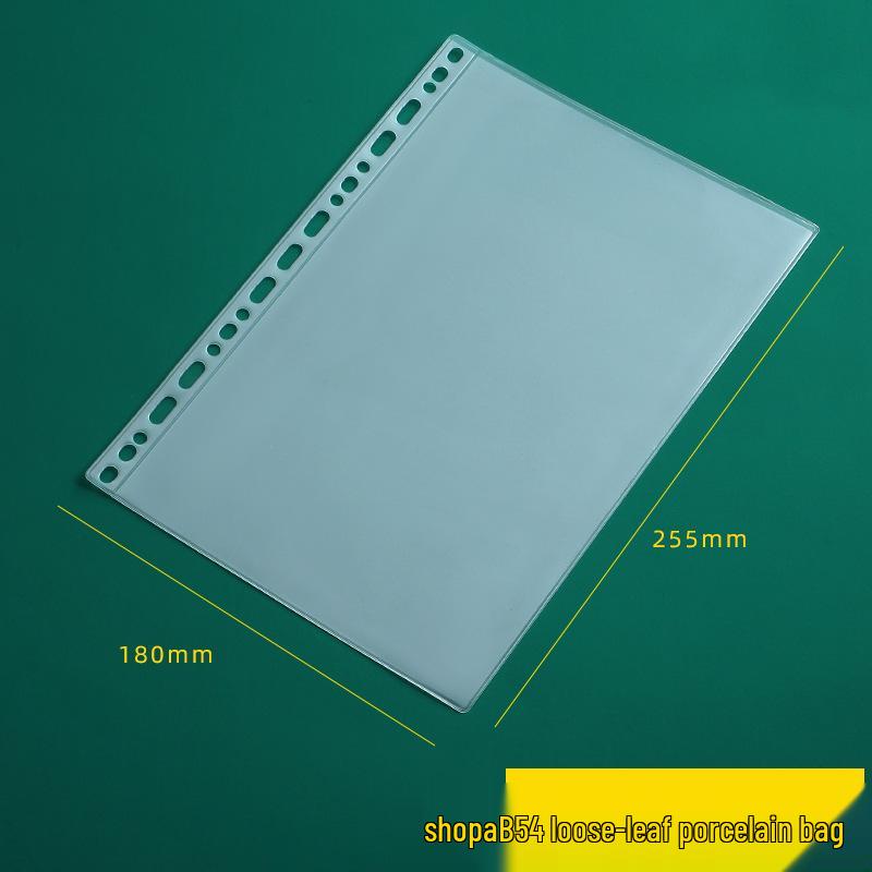 Pochettes transparentes en PVC de différentes tailles avec fermeture éclair: Rangement de documents A6/A5 et porte-cartes de visite A7, conception à 6 trous.