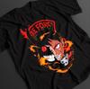 Fire Force Shinra Kusakabe Fire Demon Half Face Flame Graphic Vintage Anime TShirt Unisex Oversized Y2k Streetwear Cotton Tee
