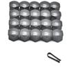 20pcs Car Wheel Nut Caps Caps Anti-Rust for Ford Focus Fusion Escort Kuga Ecosport Fiesta Falcon Mondeo Taurus MUSTANG