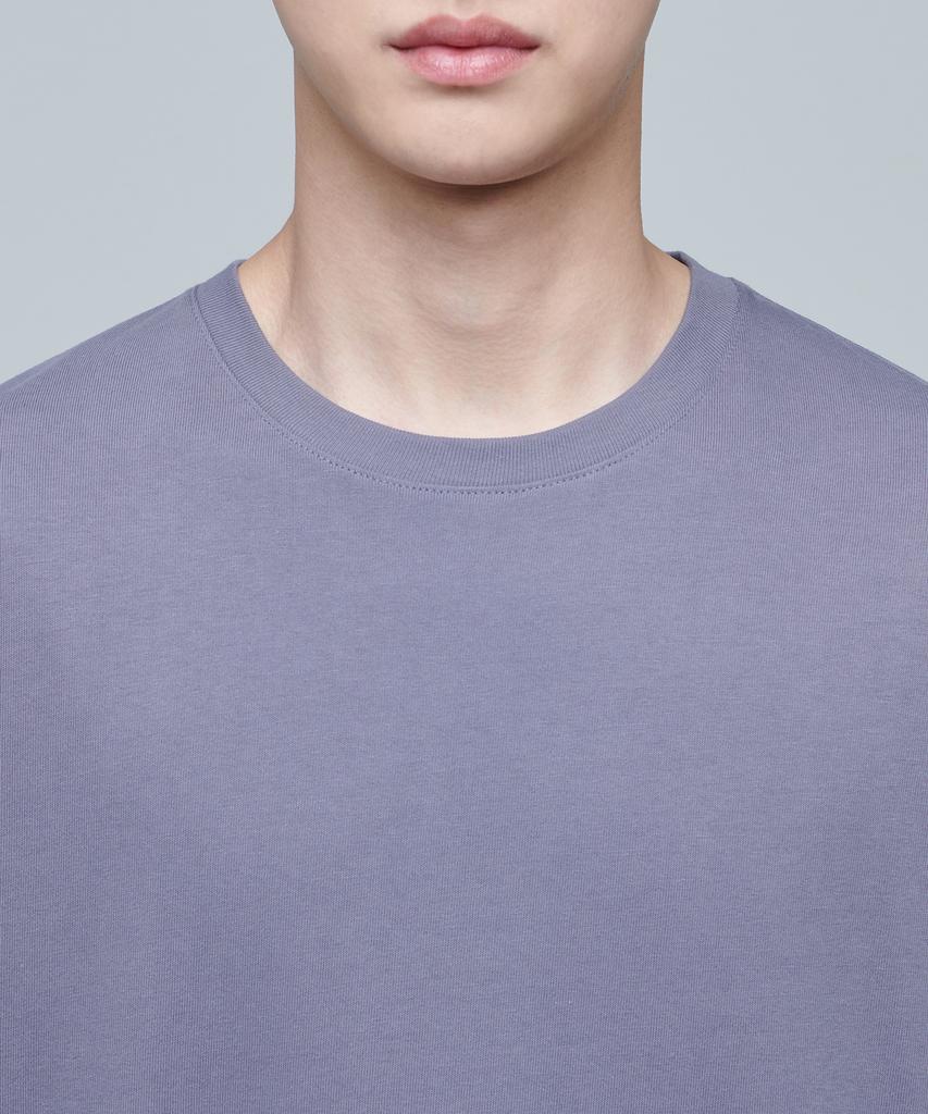 MUSINSA STANDARD Relaxed Fit Crew Neck T-Shirt 2 [Purple Grey]
