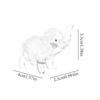Elephant Figurine Animal Sculpture Family Friends Gift Table Centerpoece for Bookshelf