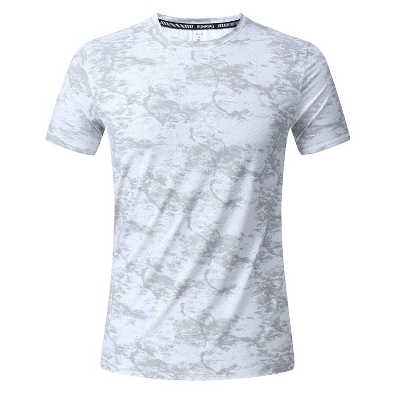 Eisseiden schnelltrocknendes T-Shirt Herren Fitness Laufen Rundhals Sommer Sport Kurzarm Herren