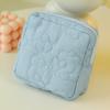 Sanitary Napkin Storage Bag Toiletries Keys Cards Storage Bag Organizer Floral Pattern Zipper Closure Travel Essentials Case