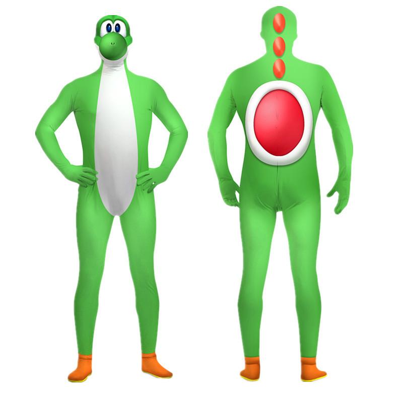 Bowser Yoshi Mario Cosplay Kostüm Jumpsuit Bühnenauftritt Party Halloween
