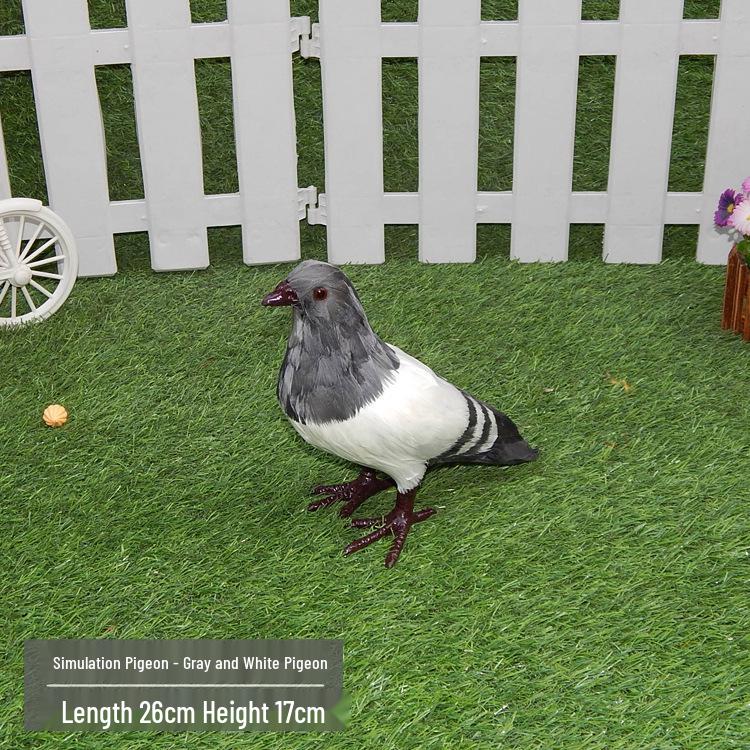 Realistic Pigeon Ornaments: Fake Pigeon Dolls, Wedding Decor, Animal Models, Peace Bird Props