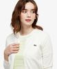 LACOSTE Women'S Scallop Crew Neck Short Sleeve Sweater Af900E-56G Bic