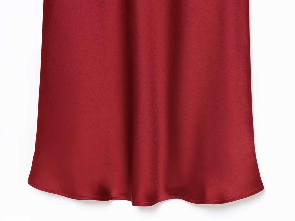 Elegant Multi-Color Satin Halter V-Neck Summer Dress for Women