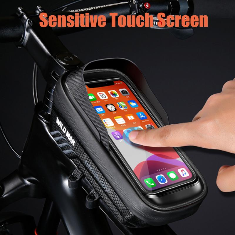 Bicycle Bag Phone Holder Mount Bike Phone Support  Case Handerbar Waterproof Frame Top Tube Mtb Bag Tools Accessories Wild