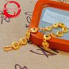 Vietnamese Gold Filigree Heart Bracelet for Women - High-End Fashion Niche Jewelry