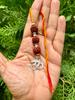 925 Sterling Silver MAULI KALAWA Rakhi Bracelet with Rudraksha Hindu Charms for Cars, Mobiles, Handbags, Religious Pooja, Worship, Wedding 3
