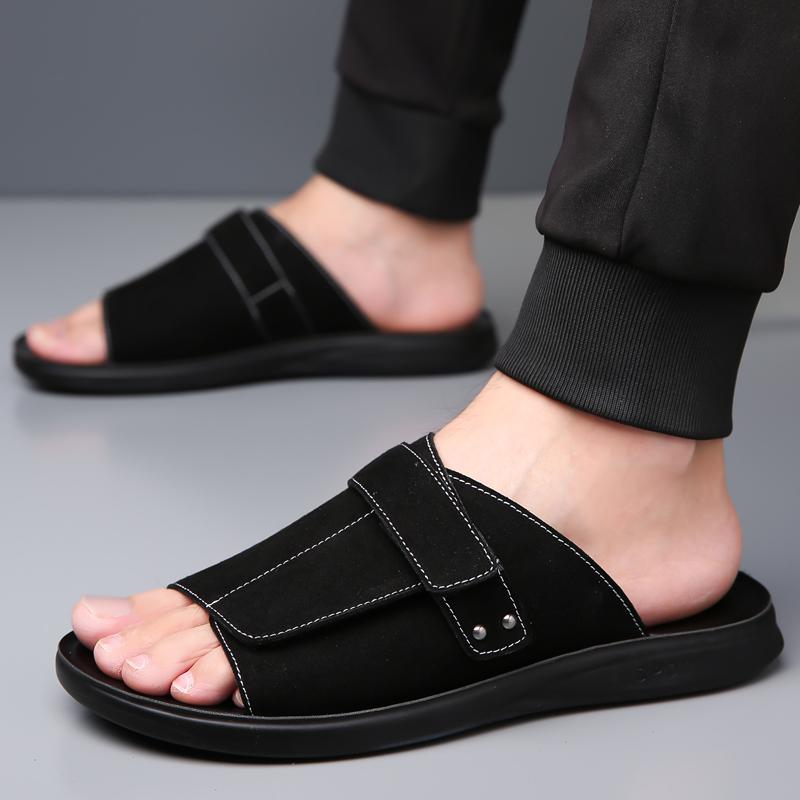 Summer Men Flip-flops Sandals Casual Lightweight Business Indoor Brand Slippers Outdoor Beach Shoes Men Sizes 38-48