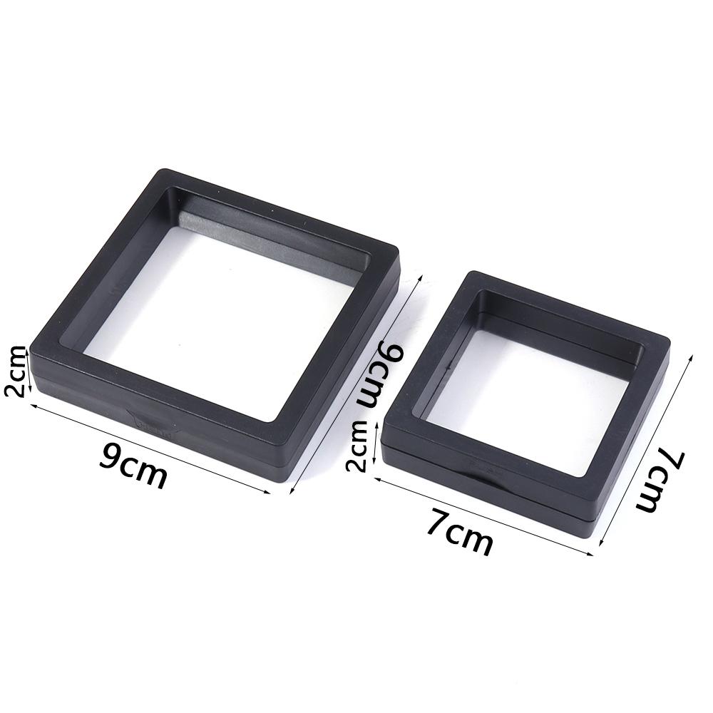 1Pc PE Film Transparent Visible Jewelry Storage Box Ring Earring Box Bracelet Necklace Display Box Jewelry Dustproof Storage Box