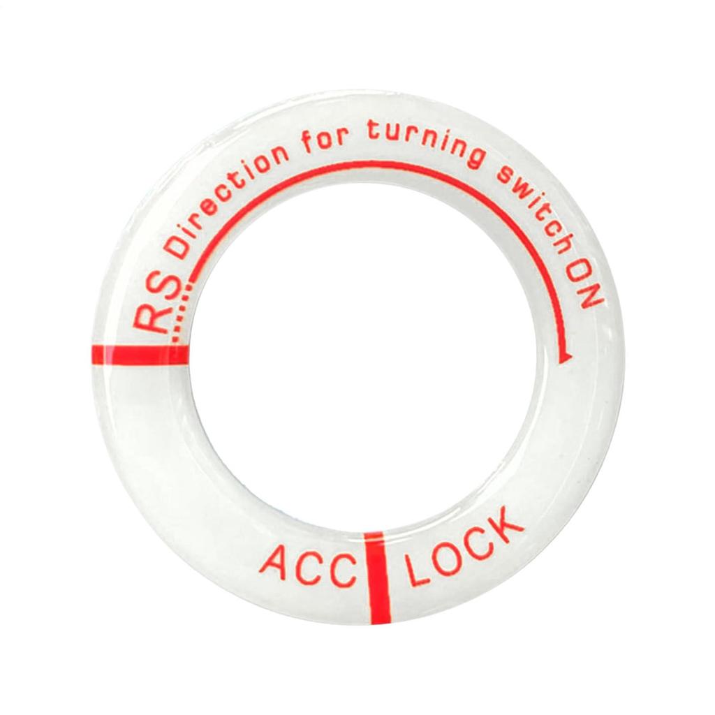 Ignition Key Ring Ignition Switch Cover Sticker Luminous Ignition Key Ring Luminous Key Ring