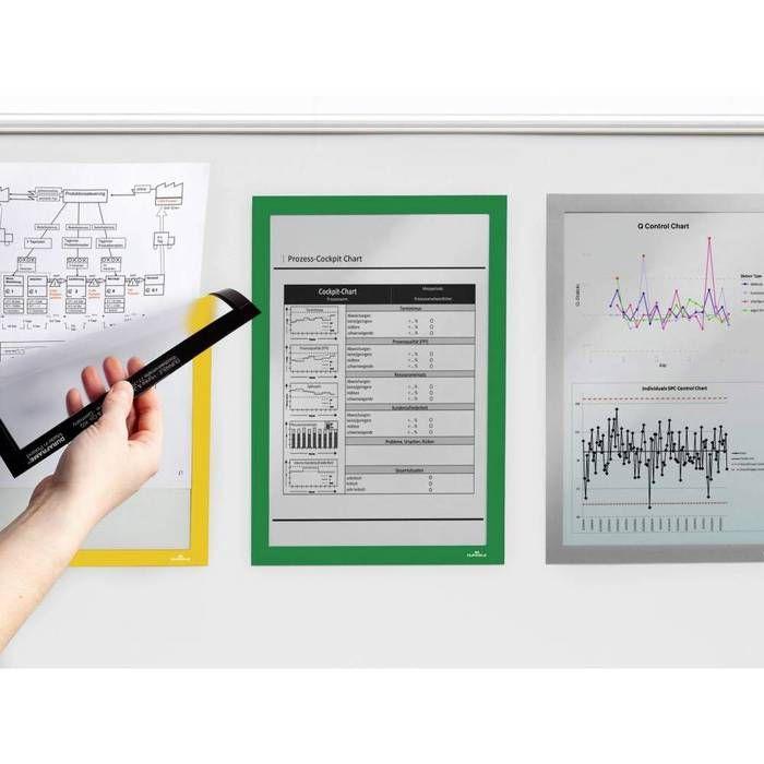 Durable 486905 Duraframe® Magnetic DIN A4 Green Magnetic Information Frame (w X H) 236 Mm X 323 Mm 5 Pc(s)