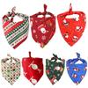 Weihnachten Haustier Speichelhandtuch Kleintier Bandana Schal Lätzchen Party Deko Accessoire Geschenk Weihnachtsmann Rot 1