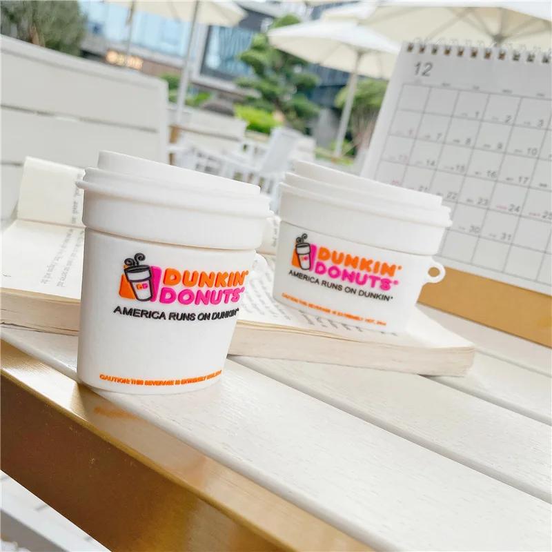 3D Donuts Doughnut Coffee Cup Cute for Airpods 4 Case Cover Wireless Headphone Protective Box Case for Airpods Pro 1 2 3