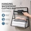 Touchscreen Phone Pocket Hanging Clothes Bag Transparent Garment Bag  Shower Essentials