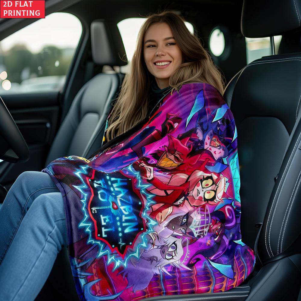 Anime Flannel Thin Blanket for Bedrooms,Living Rooms,Sofas Blankets,Offices,Lunch Breaks,Picnics,blanket,blankets Fluffy