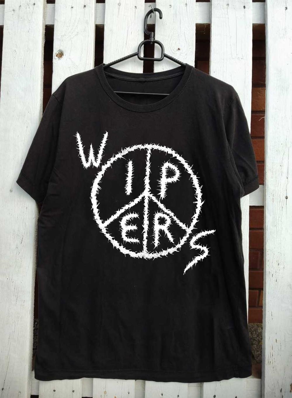 NEW Wipers Band Logo Classic Short Sleeve Black All Size T-Shirt PP331 S