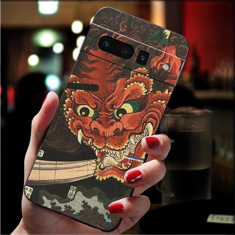 Phone Case For Google Pixel 10 9 Pro XL 9A 8 7 6 Pro Pixel 8A 7A 6A Pixel 8 7 6 5 Japanese samurai