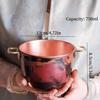 Secchiello per Ghiaccio in Rame Vintage, Portatile da Esterno Fatto a Mano di Piccole Dimensioni, Secchiello Refrigerato per Birra e Bevande, Secchiello per Conservazione Cubetti di Ghiaccio, Stoviglie