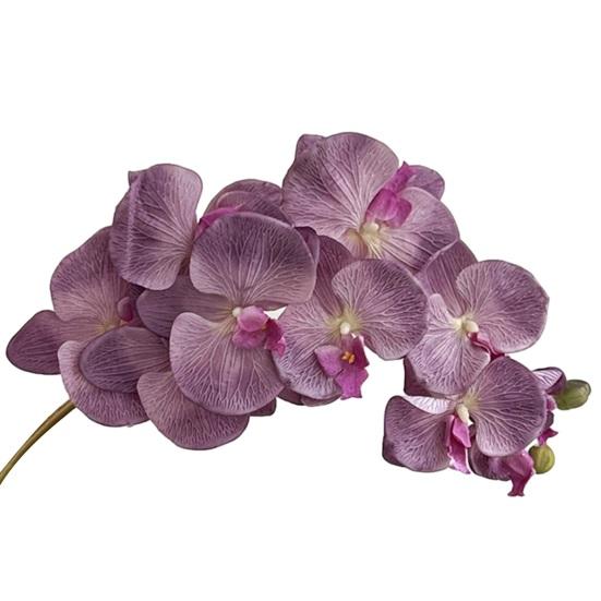 Konstgjorda Phalaenopsis-blommor 10-huvudiga stjälkar 3D-utskrift Realistiska konstgjorda orkidéer för vardagsrum, bröllopsfest, bordsdekoration