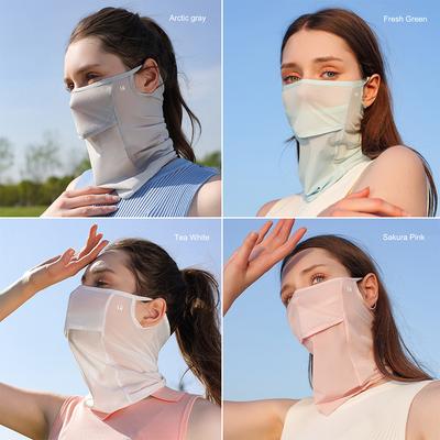 Ice Silk Full Face Sun Protection Mask Breathable Running Sports Masks Soft Adjustable Anti Ultraviolet Thin For Outdoor Golf