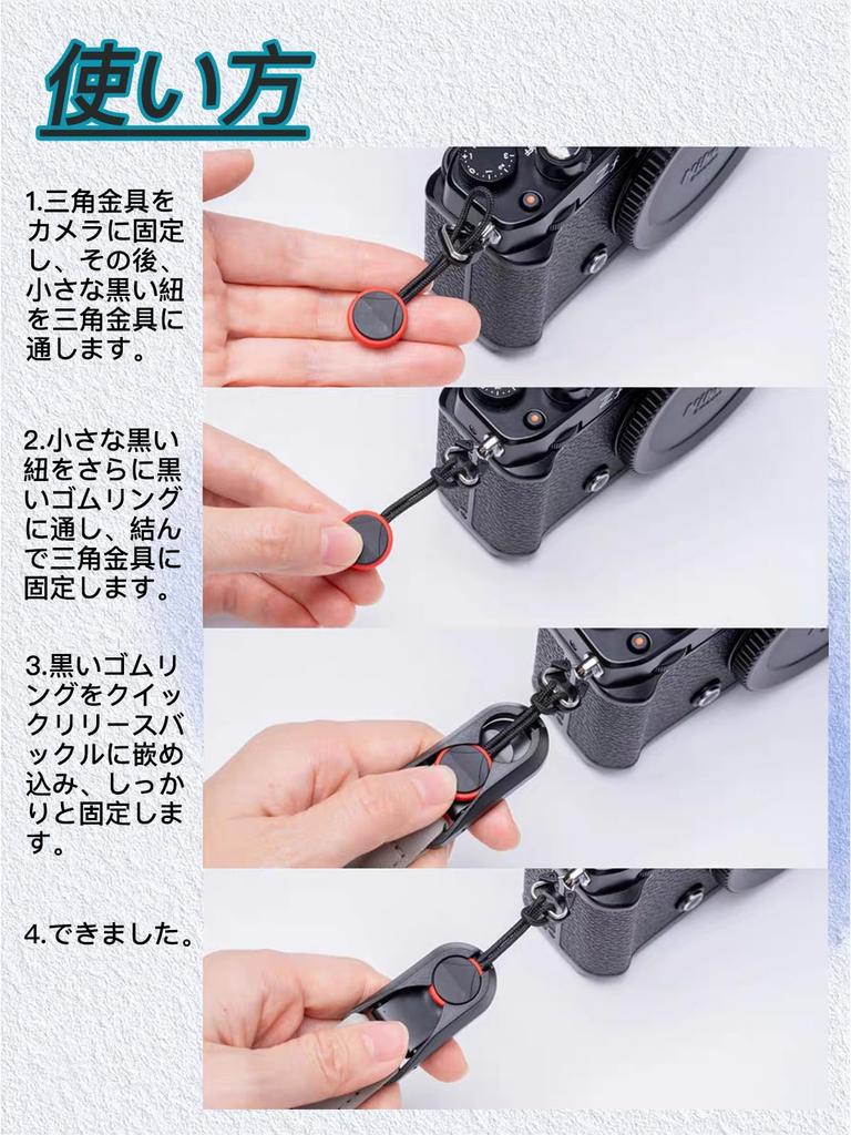 Oumino Camera Neck Quick Release Shoulder Strap with Triangle Ring for DSLR and Mirrorless Extra Stylish Braided Bag Adjustable for Outdoor Drop