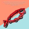 Double Row Tambourines Fish Shaped Handbell Half Moon Tambourine Musical Instrument for Adults Kids Church Bars