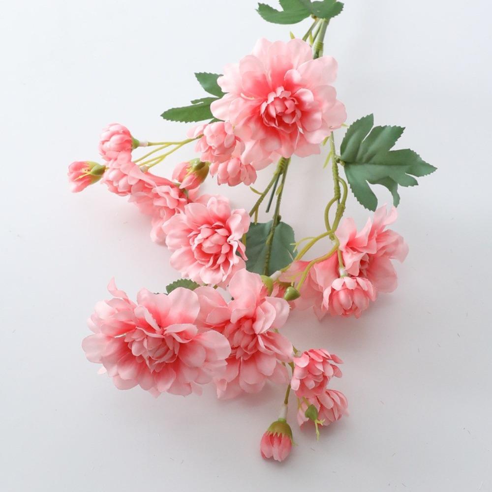 Boho Style Artificial Peony Bouquet Silk Fake Flower Realistic Peony Branch  Wedding Bouquets