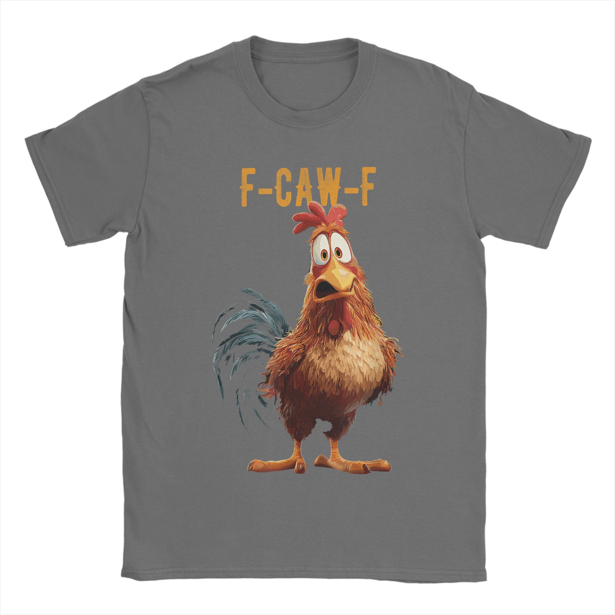 

Забавная футболка F Caw F Chicken FCAWF для мужчин, 100% хлопок, с круглым вырезом, с коротким рукавом, подарок 3XL