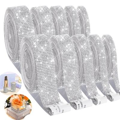 Selbstklebende Kristall-Strass-Bandstreifen, 1 Yard, DIY-Diamant-Bling-Band-Aufkleber, Strass-Klebebandrolle für Bastelarbeiten, Telefon- und Autodekorationen