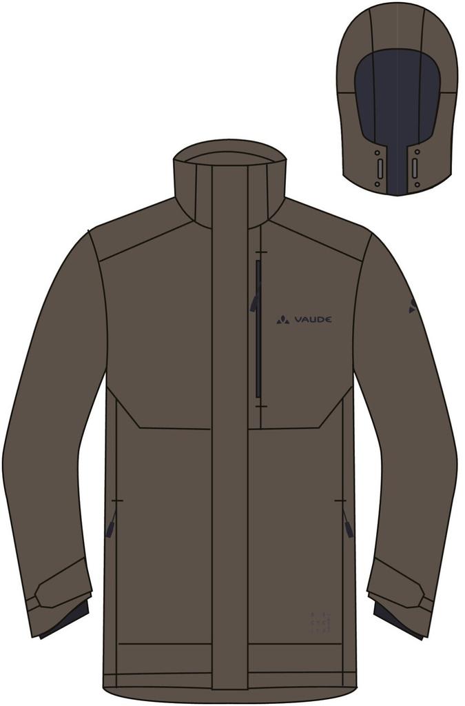 Мужская куртка VAUDE Idris II Wool Parka (45013) хаки