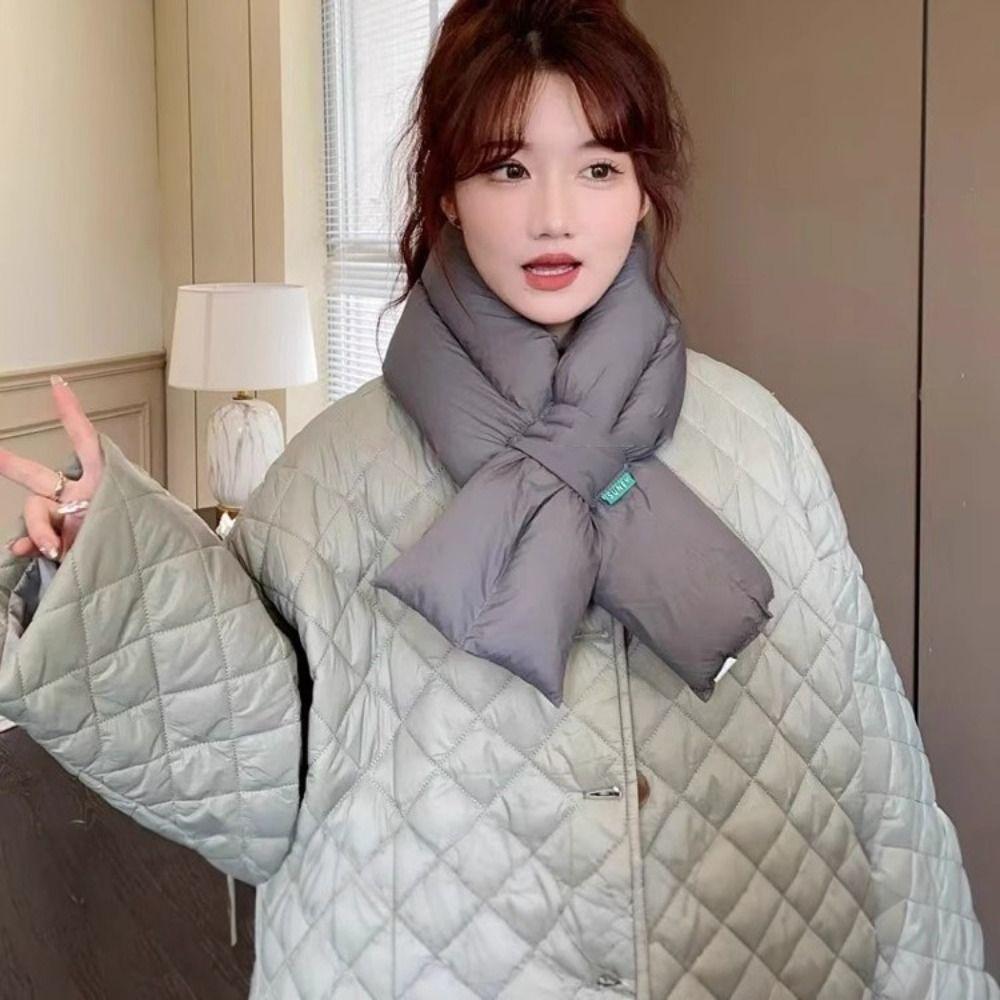 Anti Cold Scarf PP cotton Down Neck Scarf NEW Down Cotton Scarf Winter