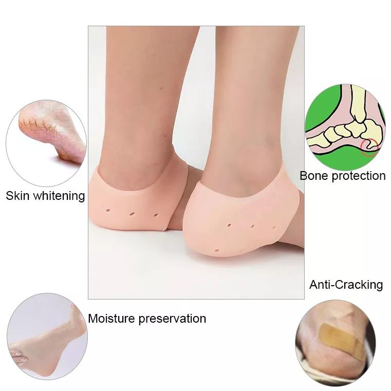 Best Selling Pads Heel Cushion Foot Care Protectors Moisturizing Silicon Gel Socks