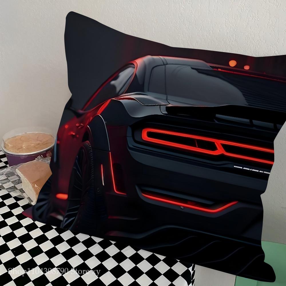 

Чехол для подушки Dodge Challenger Srt Квадратная подушка Спальня Диван Досуг Комфортная подушка Автомобиль Гостиная Домашний Декор 16x16Inch