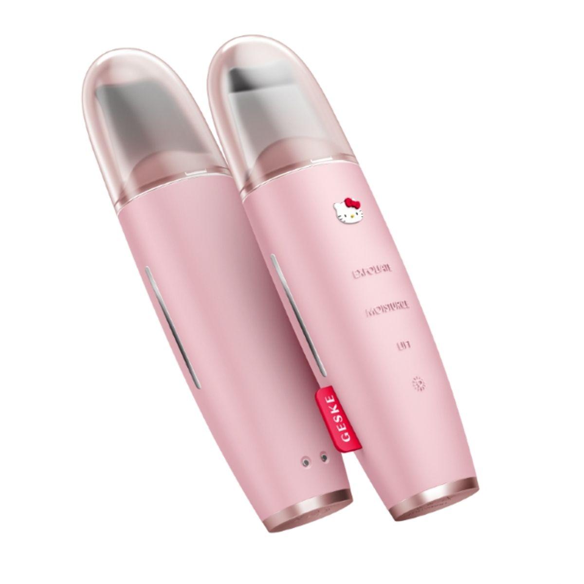 [Facial Exfoliator] Sanrio Hello Kitty Blackhead, Pore, and Sebum Suction Device 9 in 1 pink