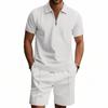 HNXC Men's Fashion Casual Summer Spring POLO Neck Short Sleeve Blouses & Shirts Classic Exquisite