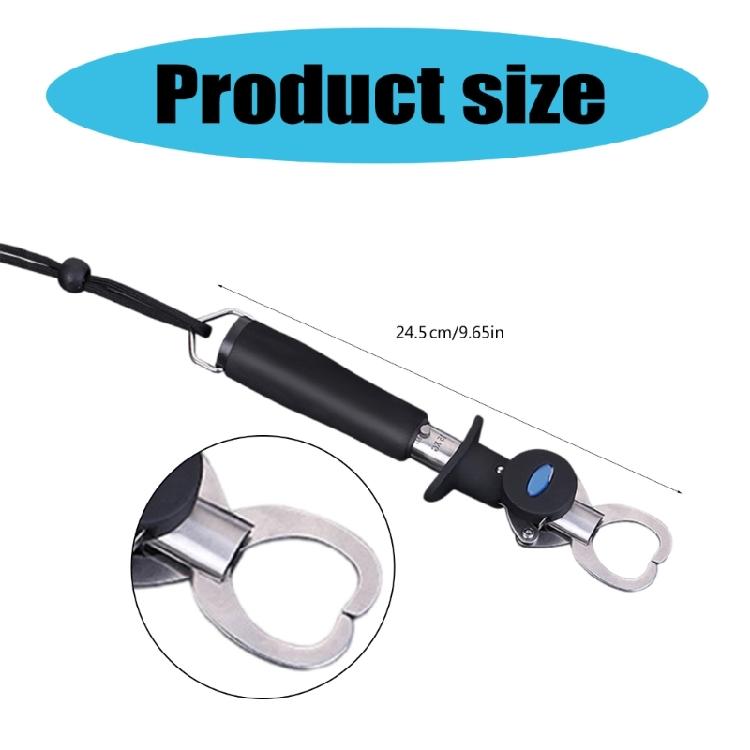 Fish Control Device for Easy Fishing Stainless Steel Fish Holder with Weight Scale Professional Fishing Gripper