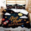 Cartoon Astronaut Digital Bedding Set Bedroom Soft Modern Bedspreads Comefortable Kids Duvet Cover Quilt Cover And Pillowcase
