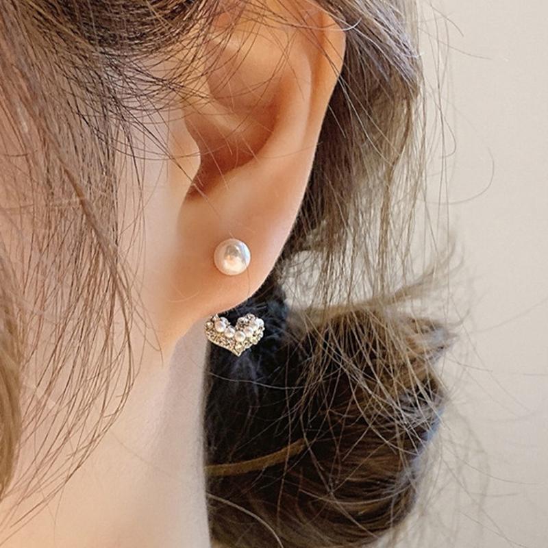 New Fashion Contracted Square Imitation Pearl Fine Earrings Joker Sweet Elegant Temperament Women Drop Earrings Jewelry