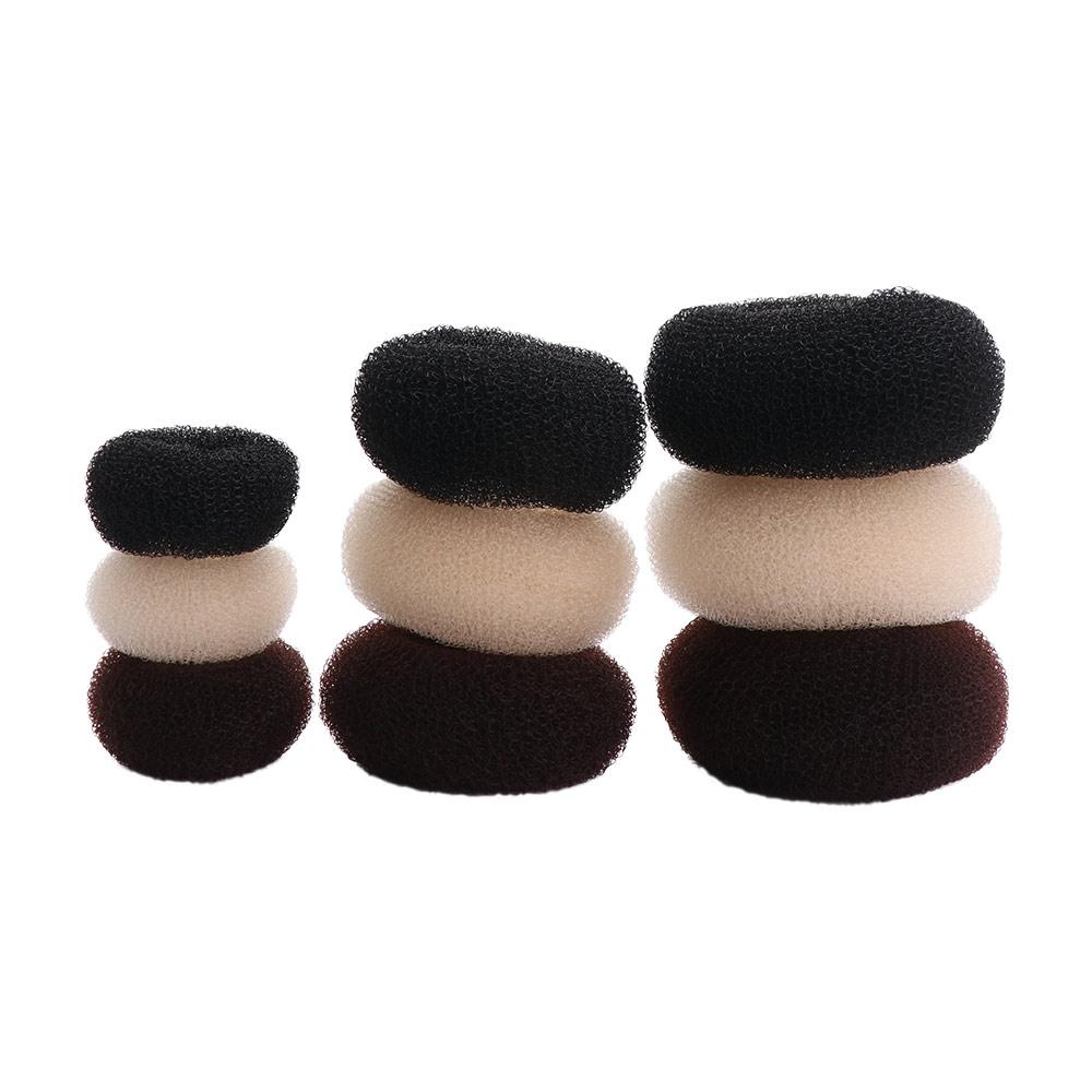 3Colors Hair Bun Maker Hair Clip Easy Big Ring Hair Accessories Hair Bun Donut Girls Women
