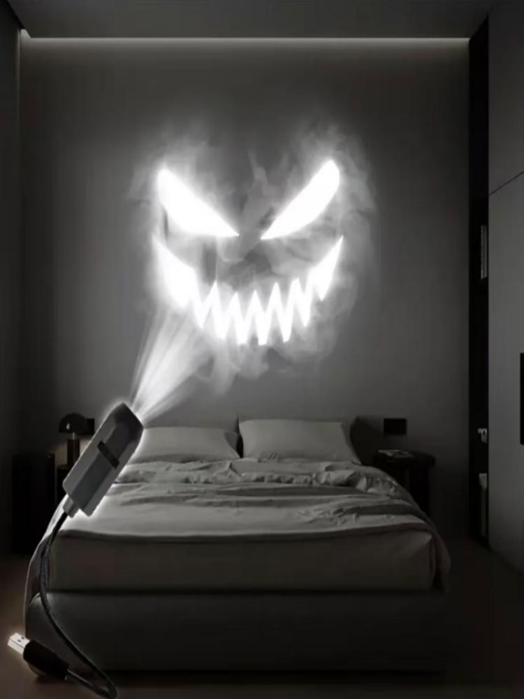 USB LED Projector Light - 3/4pcs Projection Patterns Adjustable USB Night Light for Halloween Christmas Decorations