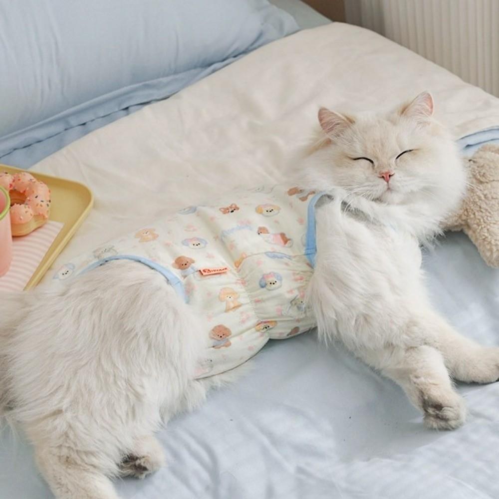 High Elasticity Cat Sterilization Suit Breathable Pet Anti-Licking Vest  Pet Estrus Period