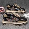 Men's Shoes Spring Casual Shoes Chinese Style Embroidered Men's Sports Shoes Fashion Versatile Printed Dad Shoes Forrest Gump Board Shoes