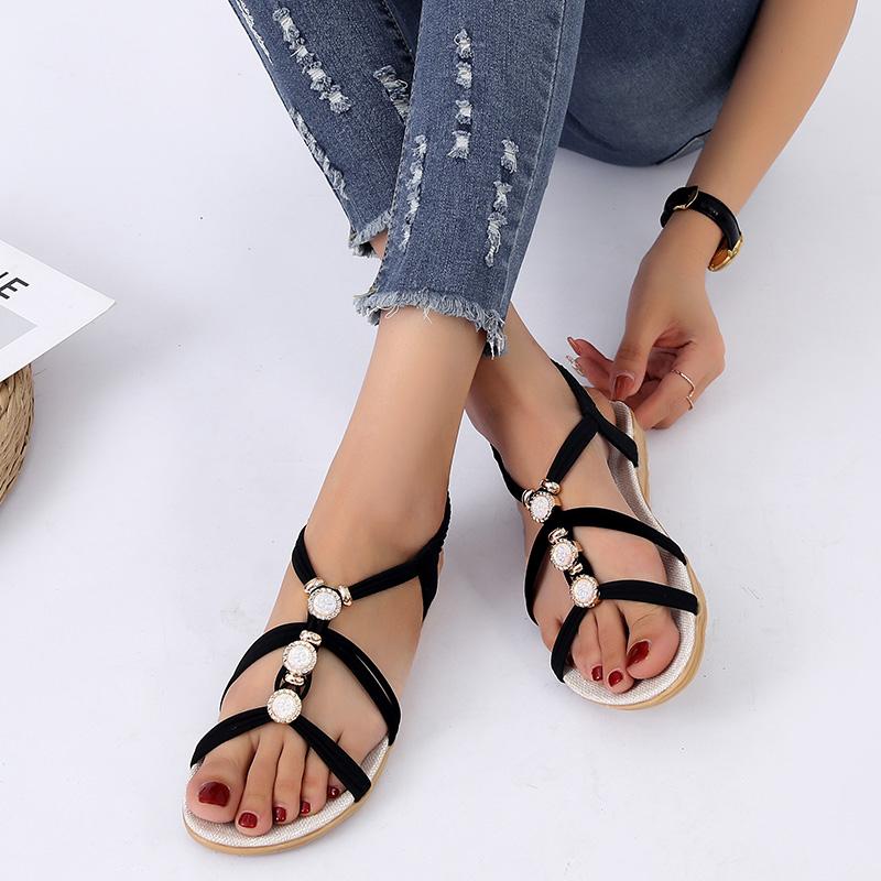 Fashion Peep Toe Women Solid Color Wedge Sandals Ankle Buckle Non-Slip Gladiator Shoes Woman Fashion Chunky Platform Sandalias Mujer
